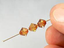 Bicone beads on a head pin